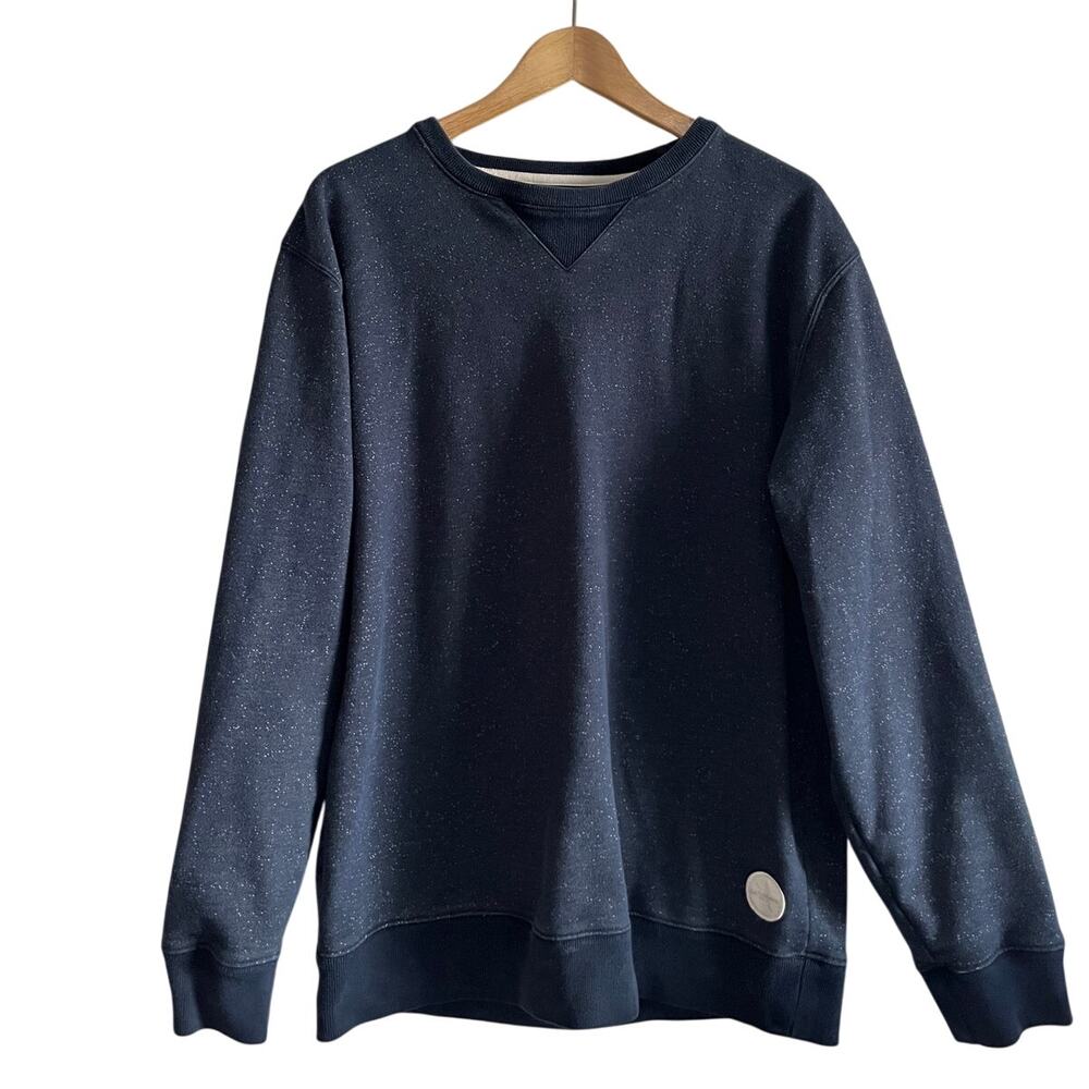 Saturdays NYC crew pullover sweatshirt blue  size large
